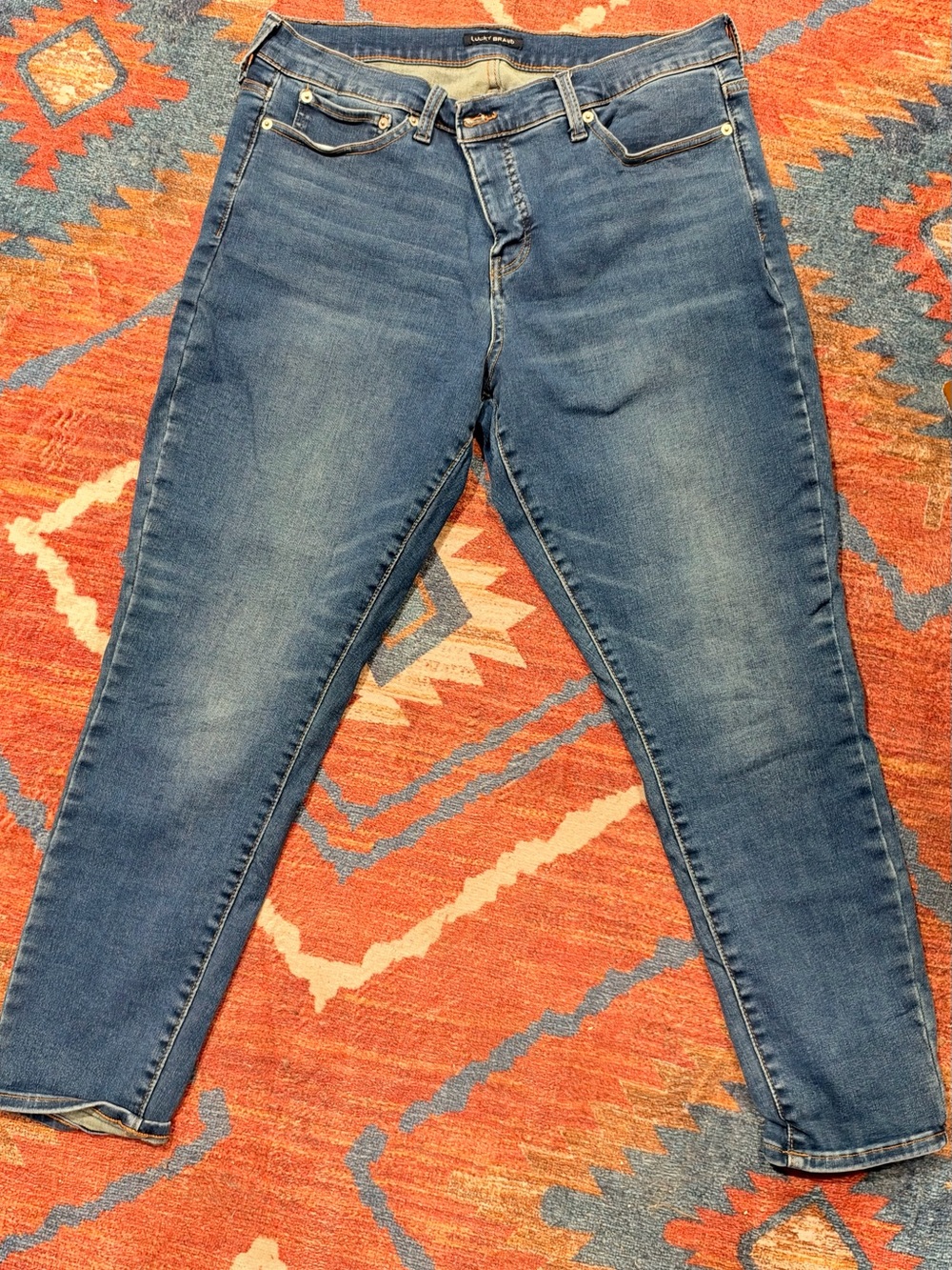 Lucky Brand Women's Skinny Jeans in Mid Blue -Size 18